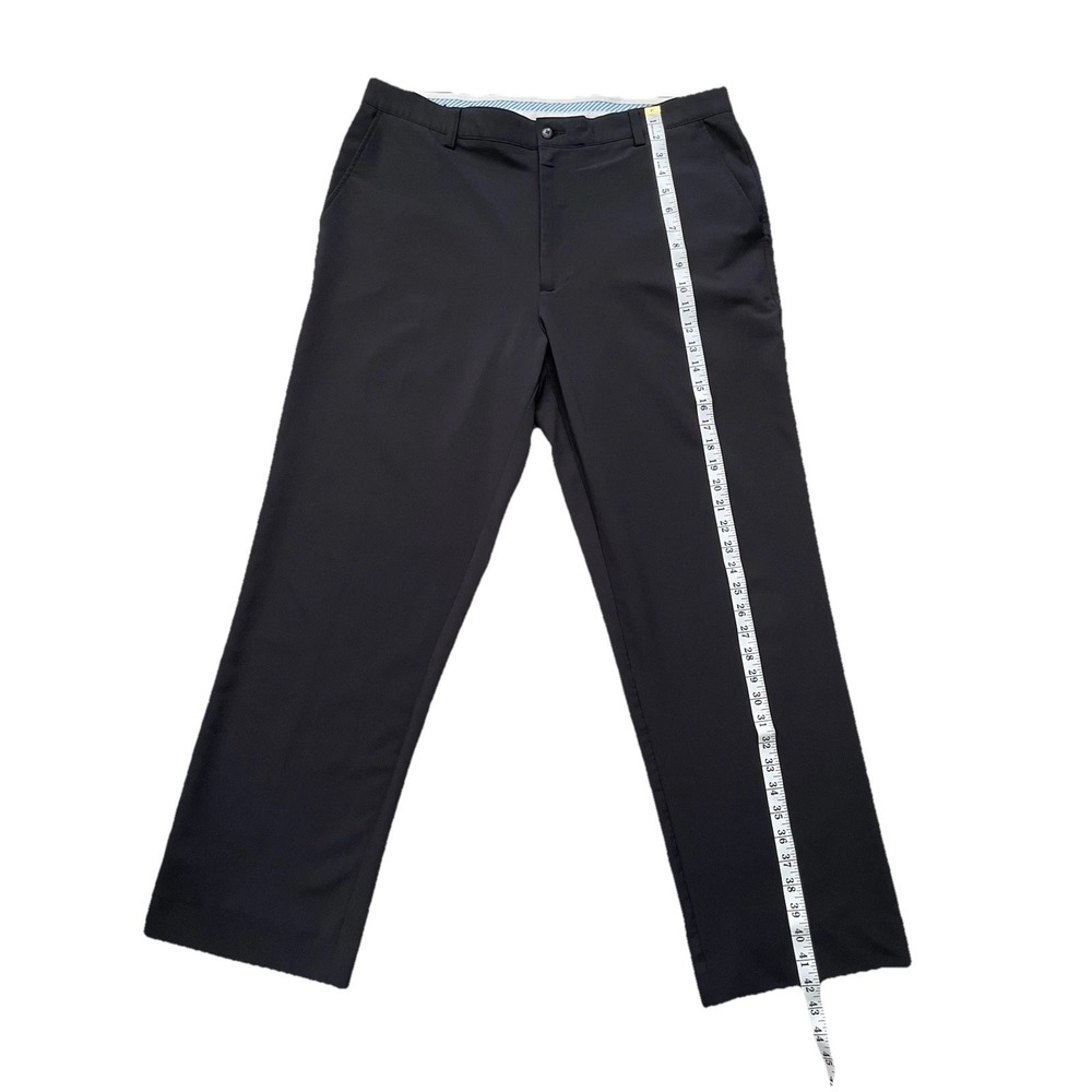 FootJoy Men Performance Golf Pants Black Flat Front 38x32 Stretch Slacks - Picture 11 of 16